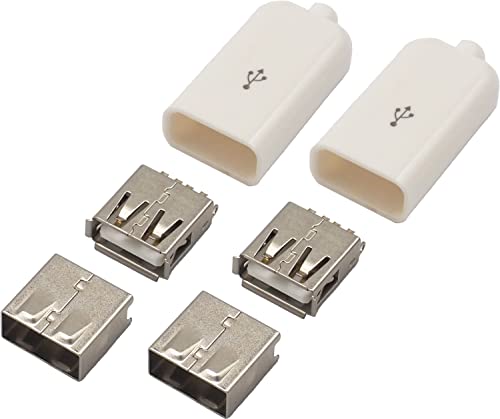 汎用USB type-A メスコネクタ レセプタクル 自作素材 2個セット – 伊藤